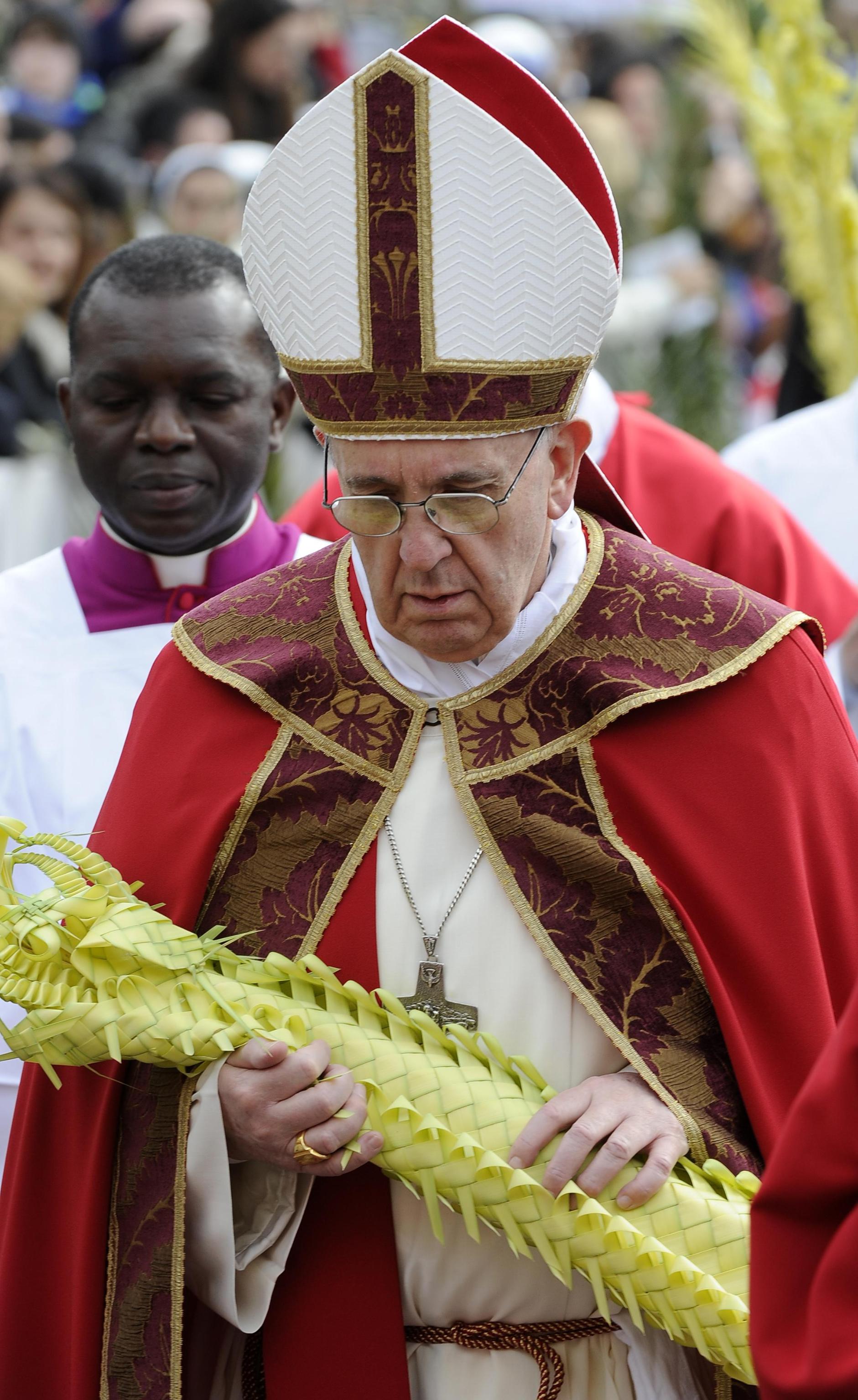 Pope: Palm Sunday Mass